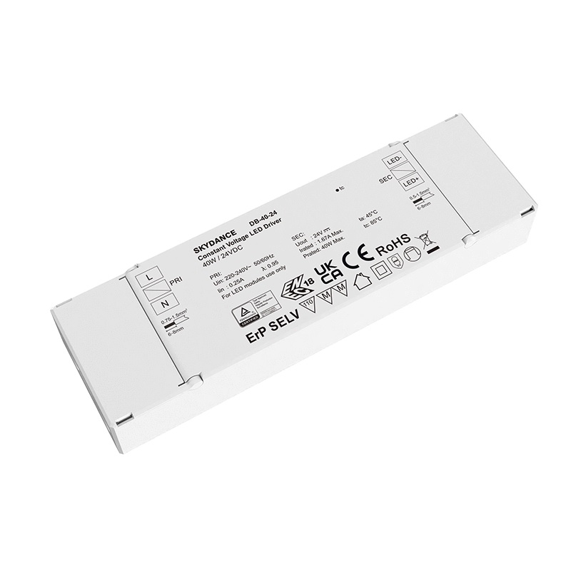 Zasilacz LED 24V 40W DALI-2 DT6 / PUSH-DIM stałonapięciowy DB-40-24-DA Skydance